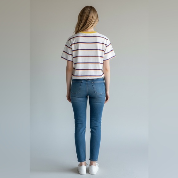 VANS Striped Ringer Tee Size M – EUC - Picture 4 of 4